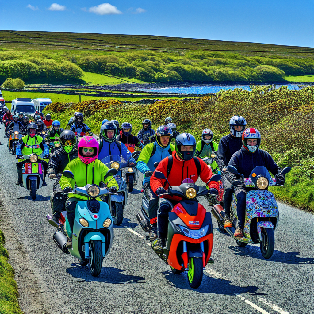 Epic Charity Ride: 1960s Mopeds Conquer UK Round Trip