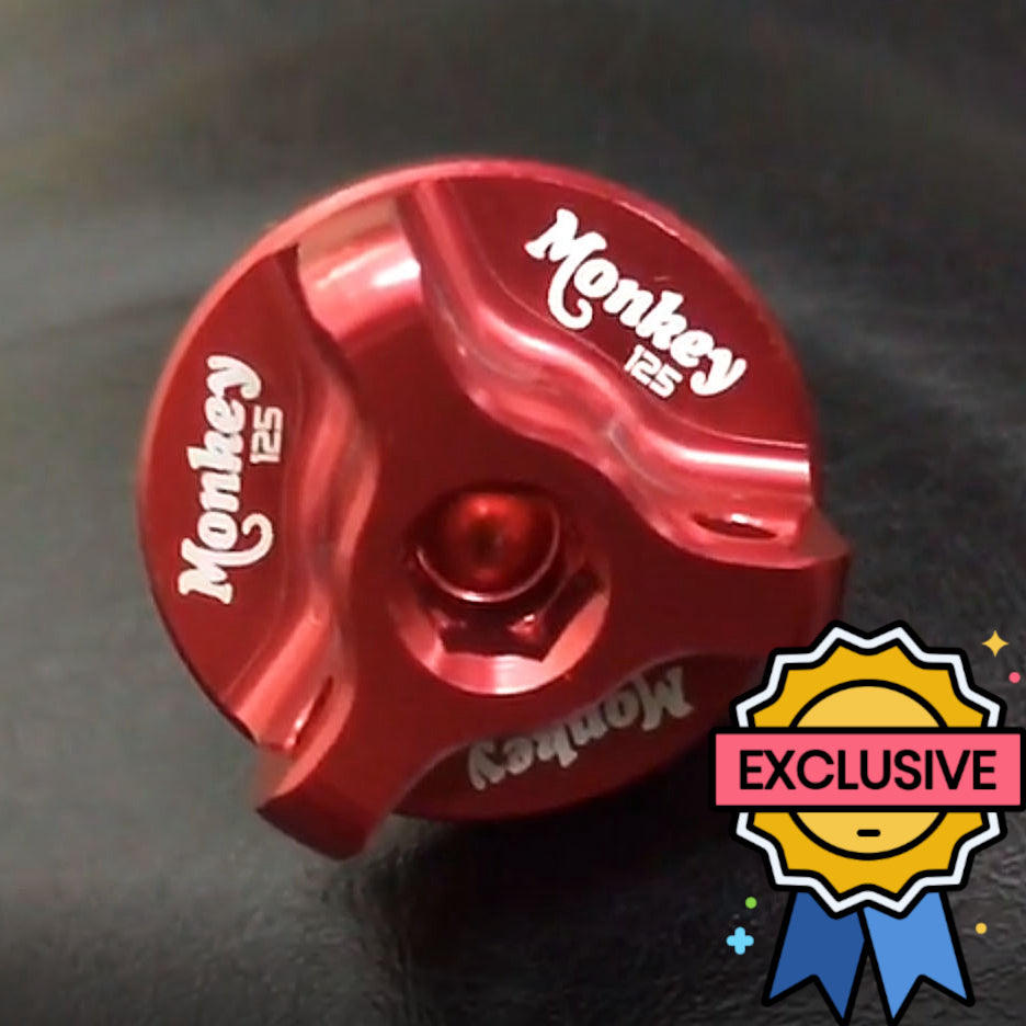 Honda Monkey 125 logo engraved red oil filler cap