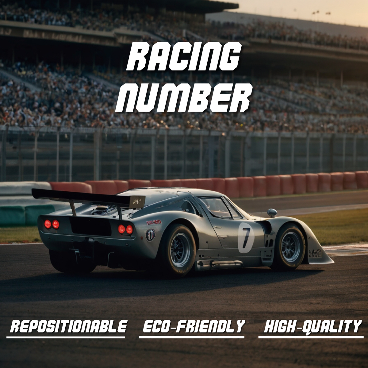 Custom Racing Number Stickers for Cars