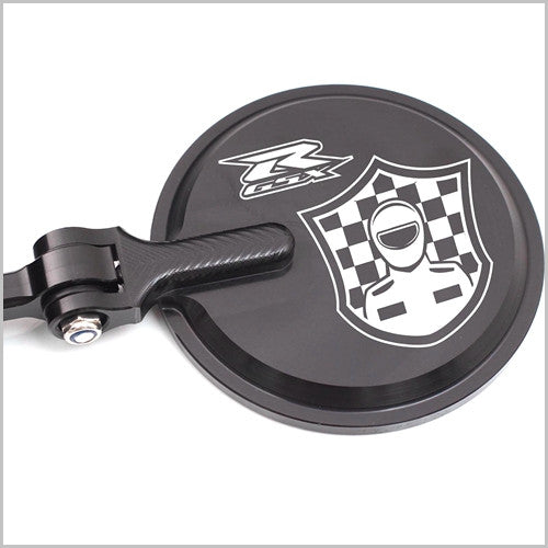 Bike Model Engraved Bar End Mirrors