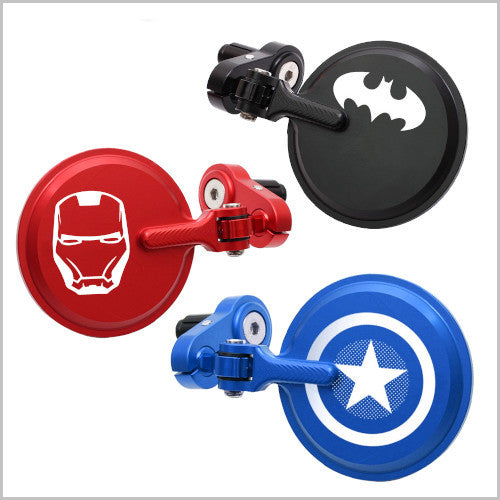 Superhero Laser Bar End Mirrors