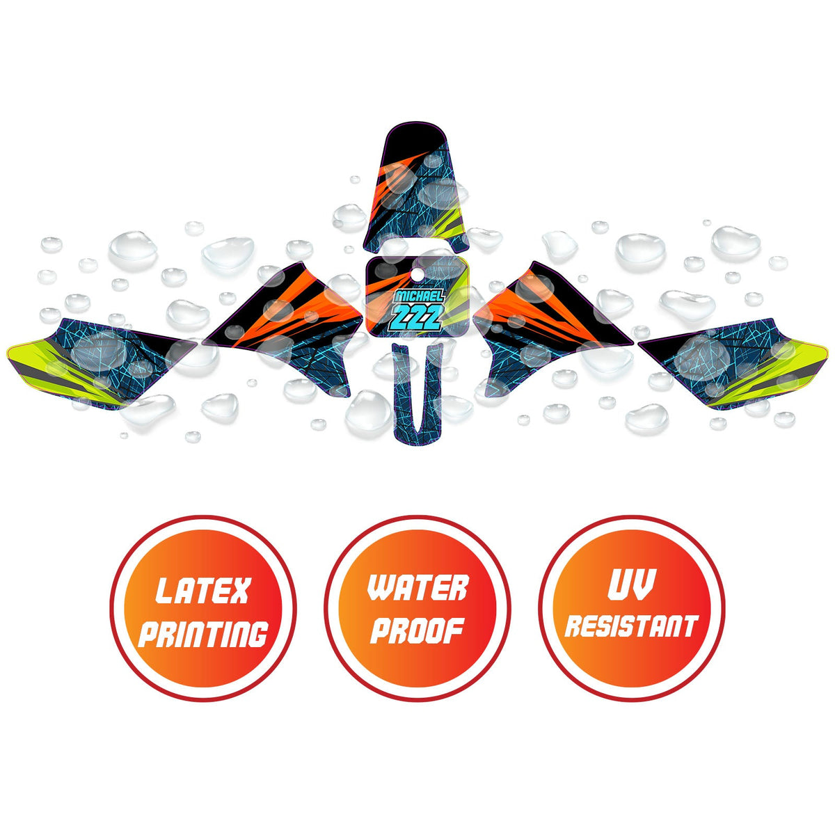 Razor MX350 MX400 Fairing Sticker Graphic Kit Decals (Before or on 2020)