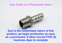 M18x1.5 Female to 1/4 inch NPT Male Stainless Sensor Adaptor Fittings Conversion