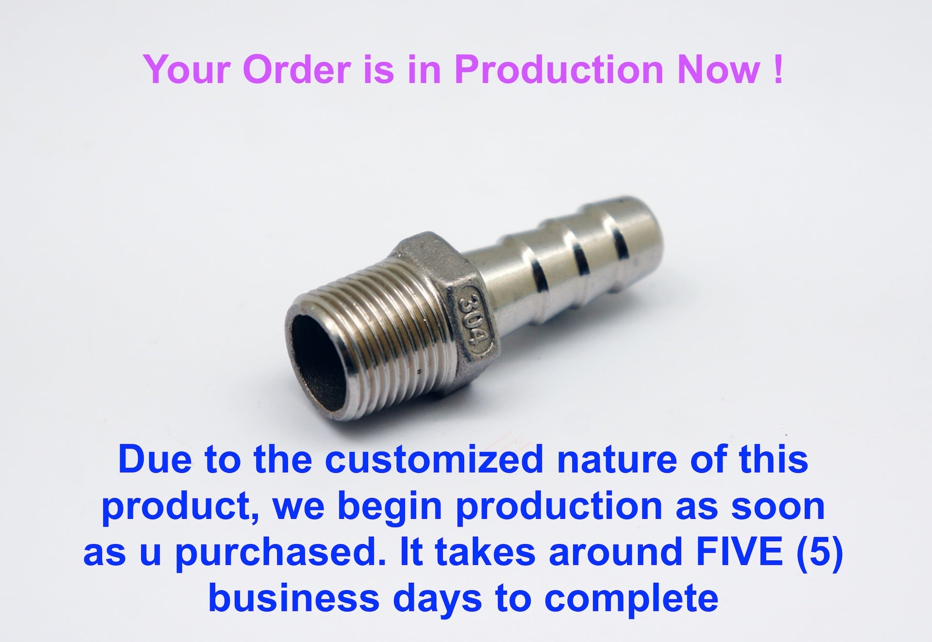 BSPT R 1/4 inch FEMALE to 1/16 inch MALE Stainless Sensor Adaptor Fittings Conversion