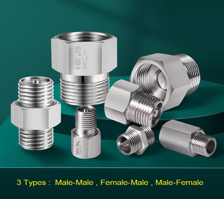 One Way Valve Direction BSP 1/2 inch Male to Female Stainless Steel Fittings Adaptor