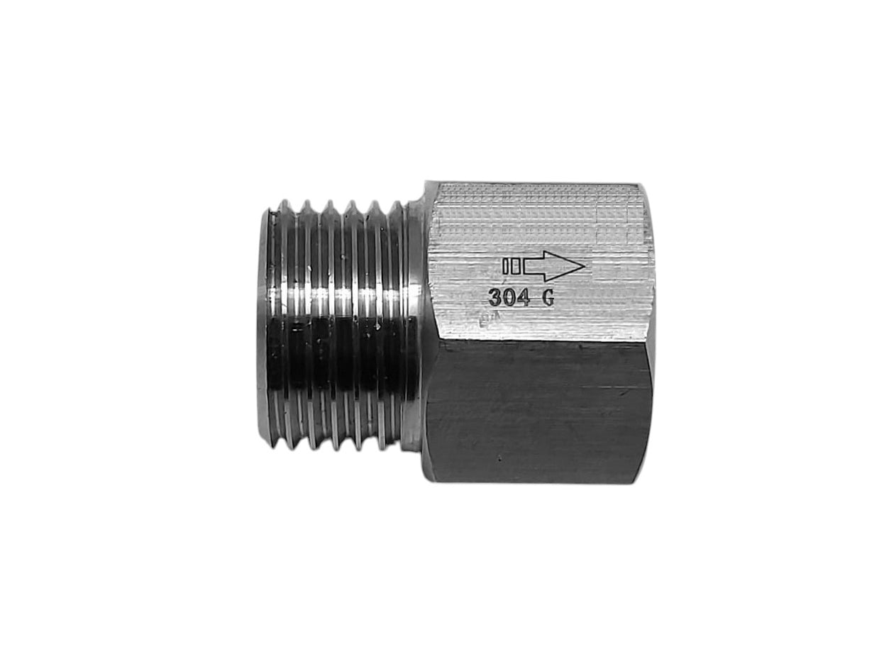 One Way Valve Direction BSP 1 inch Male to Female Stainless Steel Fittings Adaptor