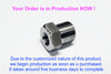 3/4 inch NPT Female to BSPT Tapered R 1 inch Male Stainless Sensor Adaptor Fittings