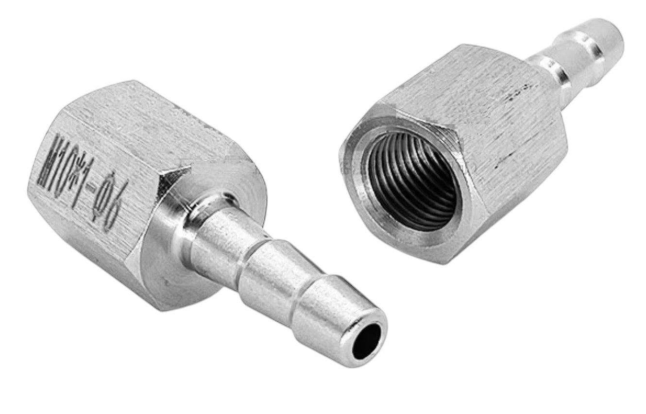 M20x1.5 FEMALE to BARB OD 10mm / 0.4 inch Stainless Tail Adaptor Hose Connector