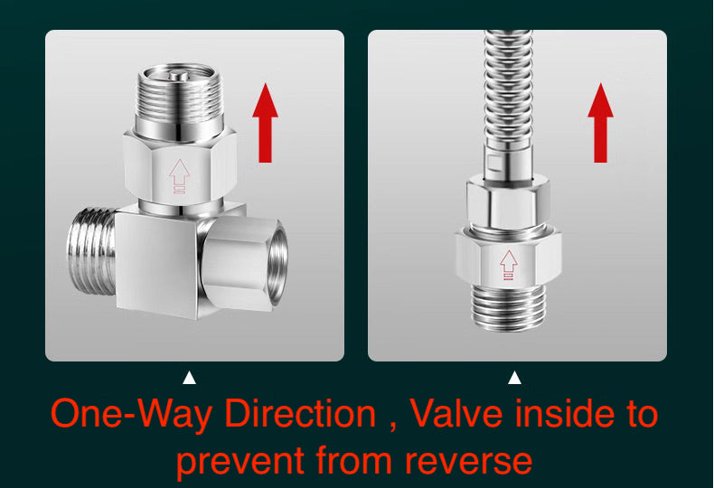 One Way Valve Direction BSP 3/4 inch Male to Male Stainless Steel Fittings Adaptor