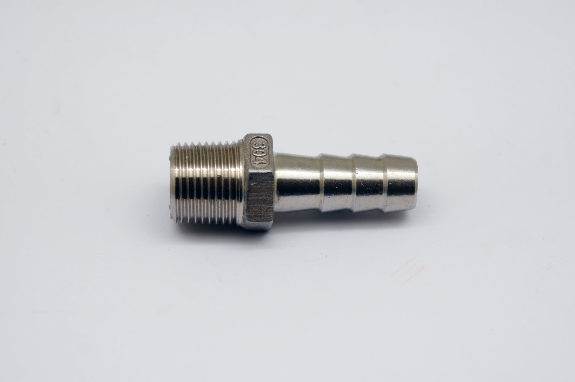 BSPT Tapered R 1/4 inch Male to BARB OD 12mm / 0.48 inch Stainless Tail Adaptor Hose