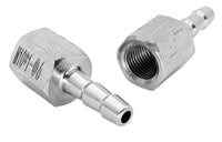 BSP G 3/8 inch FEMALE to BARB OD 14mm / 0.56 inch Stainless Tail Adaptor Hose Connector