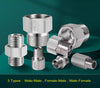 One Way Valve Direction BSP 1/2 inch Male to Male Stainless Steel Fittings Adaptor