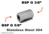 BSP G 5/8 inch Female to G 3/8 inch Female Stainless Sensor Adaptor Fittings Conversion