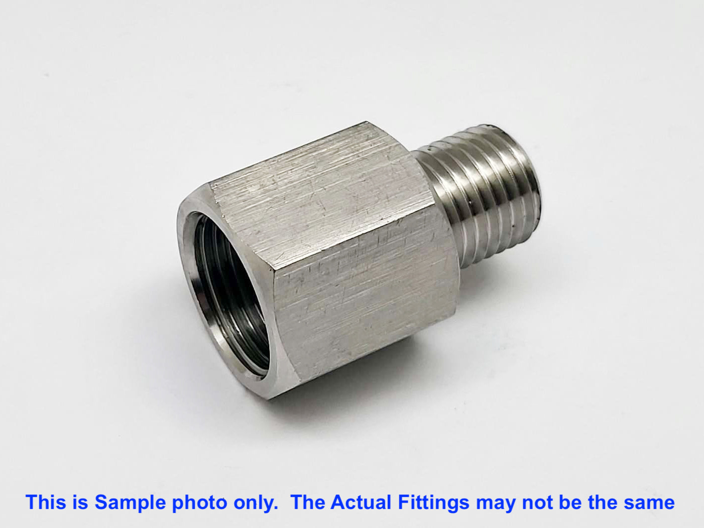 M18x1.5 Female to BSPT Tapered R 3/8 inch Male Stainless Sensor Adaptor Fittings