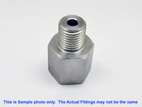 BSPT Tapered R 1/4 inch Female to  R 3/8 inch Male Stainless Sensor Adaptor Fittings