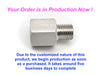 M14x1.5 Female to M12x1.0 Male Stainless Sensor Adaptor Fittings Conversion