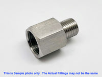 BSPT Tapered R 1/8 inch Female to M20x1.5 Male Stainless Sensor Adaptor Fittings