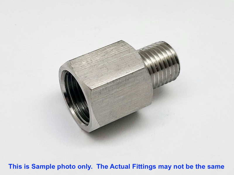 M10x1.5 Female to M10x1.5 Male Stainless Sensor Adaptor Fittings Conversion