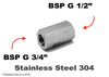 BSP G 3/4 inch Female to G 1/2 inch Female Stainless Sensor Adaptor Fittings Conversion