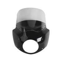 2017-2025 Harley Road King Special Classic Custom FLHR FLHRXS FLHRC FLHRS Headlight Fairing w/ Windshield Club Style Front Fairing - pazoma