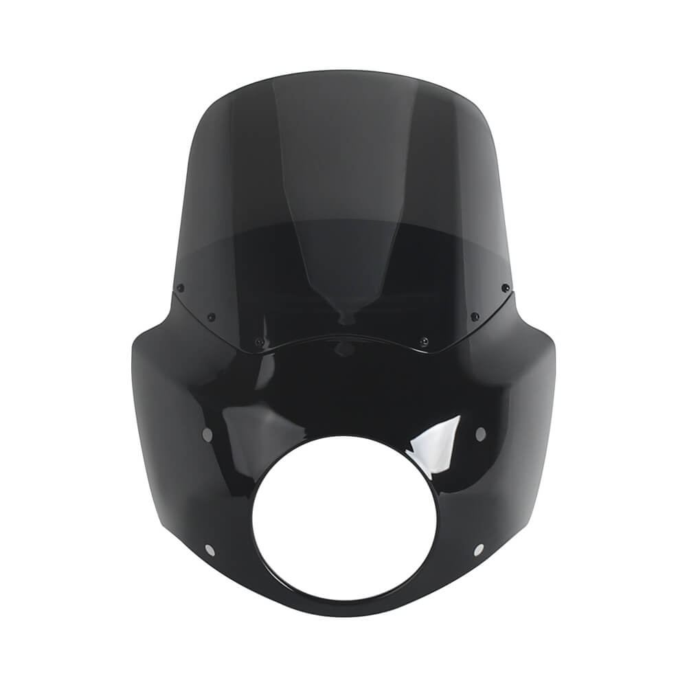 2017-2025 Harley Road King Special Classic Custom FLHR FLHRXS FLHRC FLHRS Headlight Fairing w/ Windshield Club Style Front Fairing - pazoma