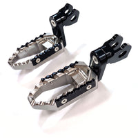 {Front}  Fits Kawasaki Vulcan 650 S Cafe EN650 TRC Touring 40mm Adjustable Foot Pegs