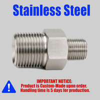 M10x1 Female to BSP G 1/2 inch Male Stainless Steel 304 Sensor Adaptor Fittings Conversion