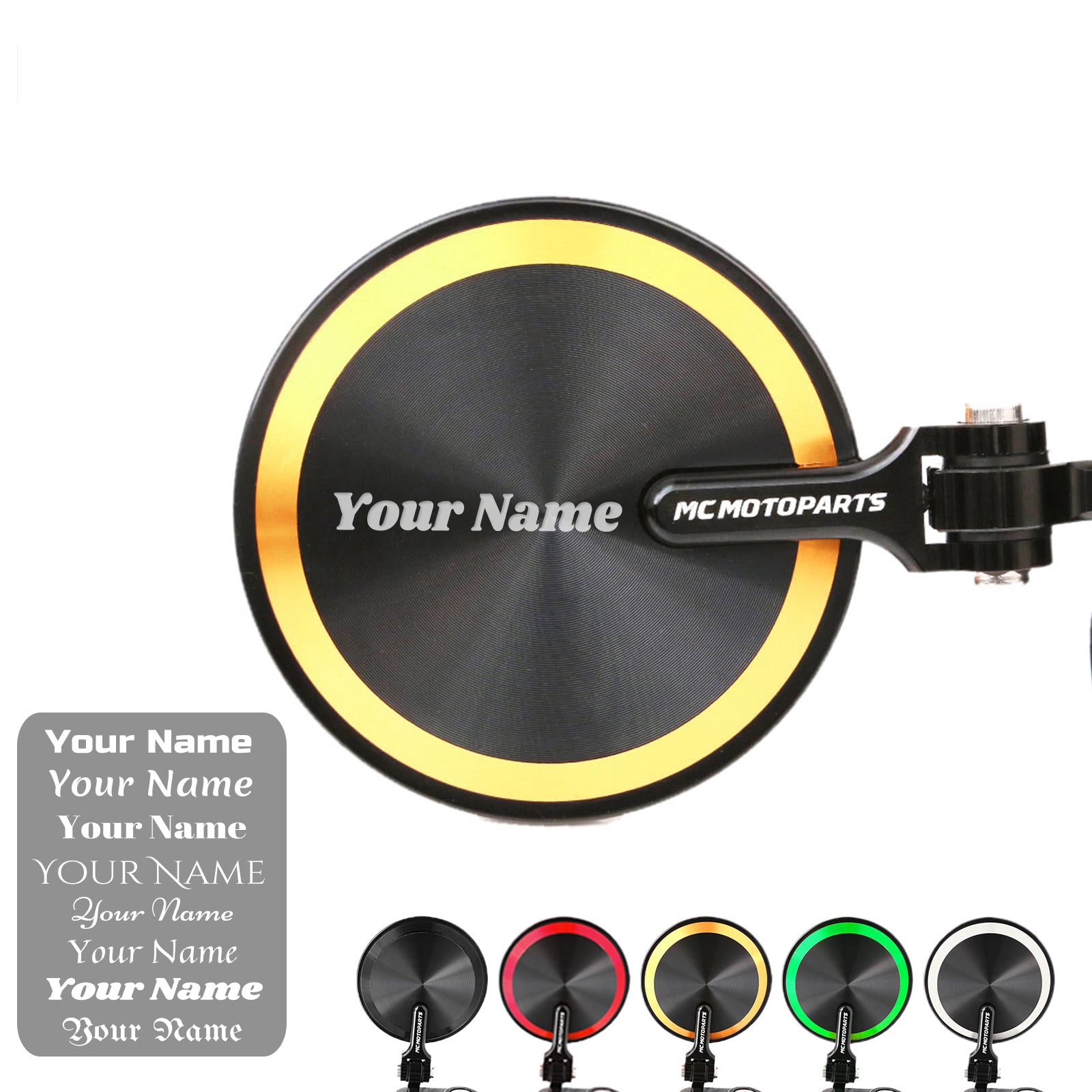 Fit Suzuki GSXR GSXS Hayabusa Reborn CNC Bar End Mirrors Custom Engraved