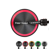 Fit Yamaha FZ1 FZ6 FZ8 MT-07 MT10 Reborn CNC Bar End Mirrors Custom Engraved
