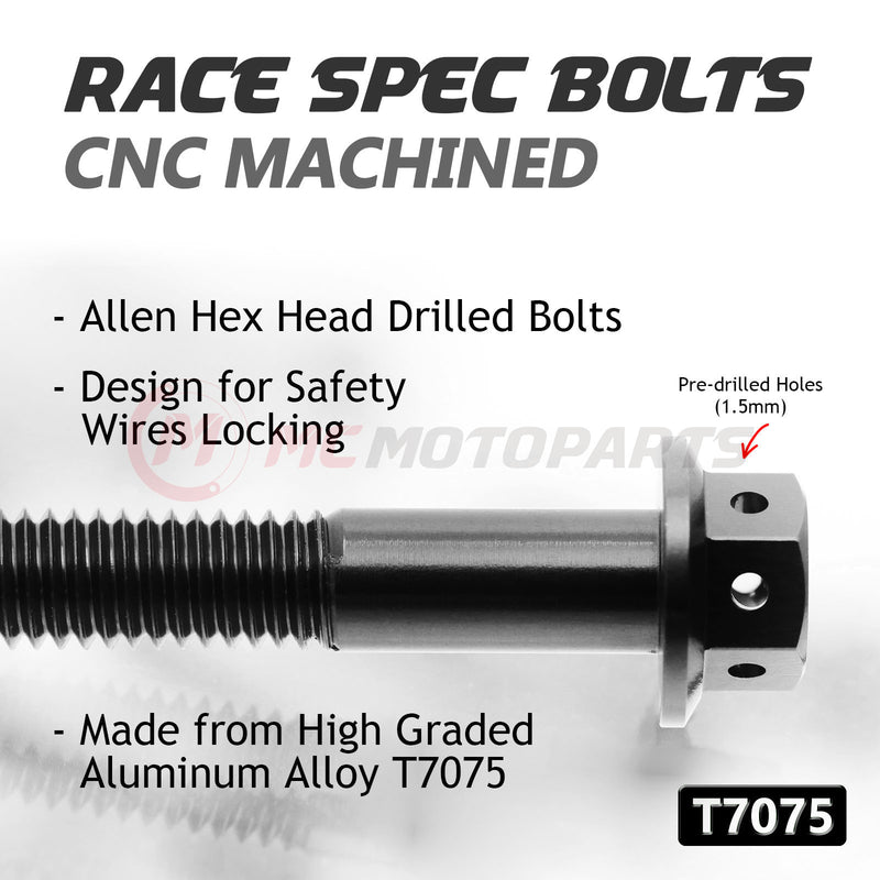 Fits Yamaha MT-09 2014-2020 CNC Crankcase Cover Bolt Kit Set
