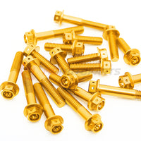 Race spec CNC crankcase cover bolt kit for Triumph Daytona 660 2024-2025, featuring M6 bolts in a sleek design by MC Motoparts.