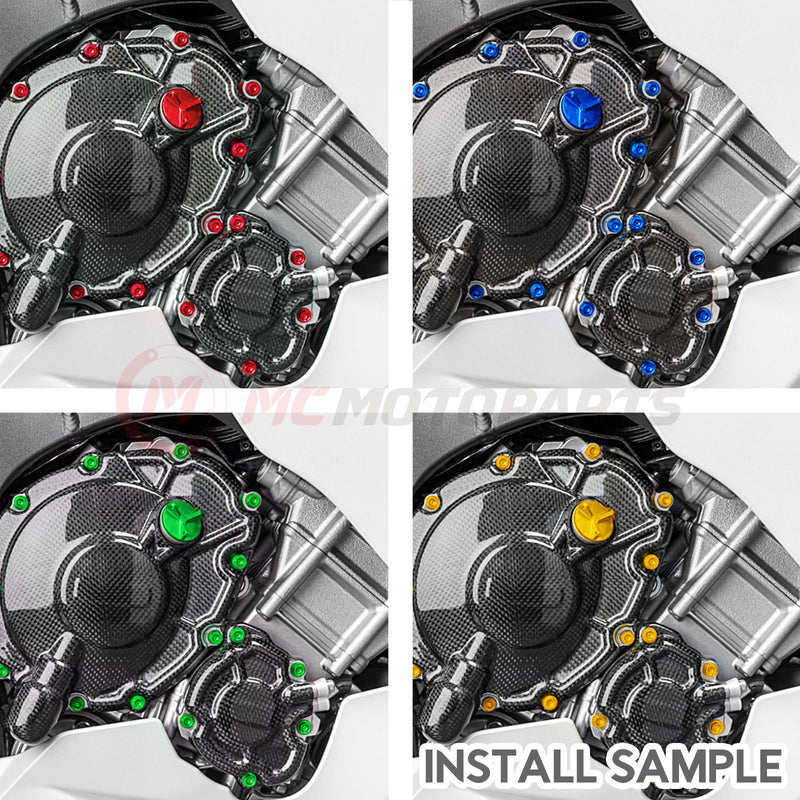 Fits Yamaha MT-09 2021-2025 CNC Crankcase Cover Bolt Kit Set