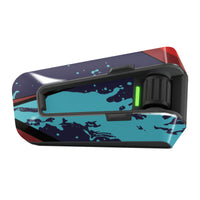 Glossy or matte vinyl decal wrap for Cardo Packtalk Edge, urban graffiti design, featuring scraped paint effect by MC Motoparts