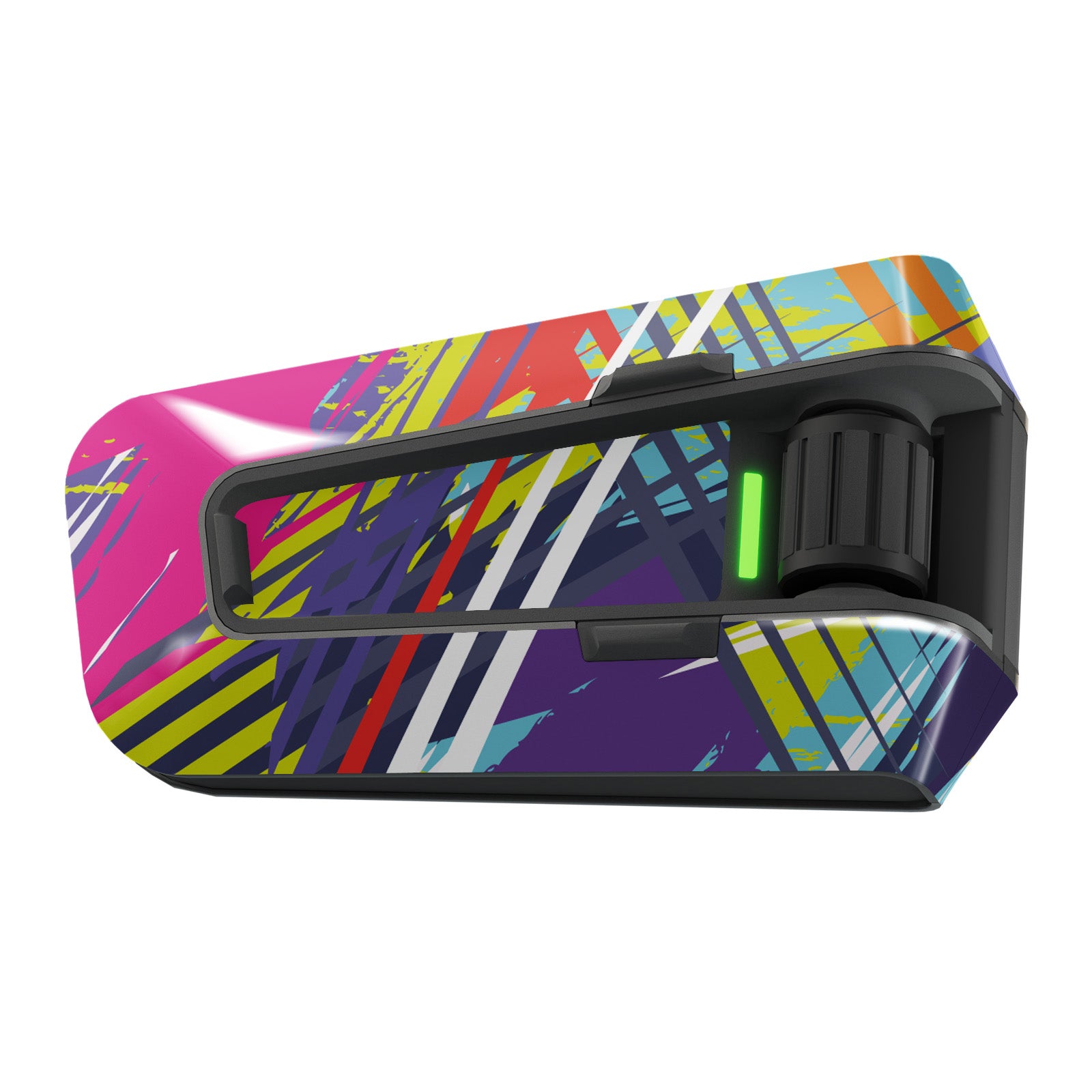 Abstract graffiti vinyl decal wrap for Cardo Packtalk Edge, Velocity Racing Series, glossy or matte finish by MC Motoparts.