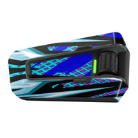 Skin for Cardo Packtalk Edge – Glossy or Matte Vinyl Decal Wrap – Geometric & Cyber Series (1pc) - MC Motoparts