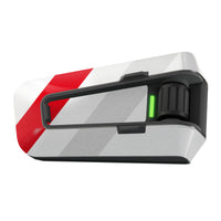 Skin for Cardo Packtalk Edge – Glossy or Matte Vinyl Decal Wrap – Racing Stripe Series (1pc) - MC Motoparts