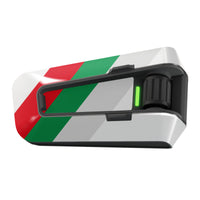 Skin for Cardo Packtalk Edge – Glossy or Matte Vinyl Decal Wrap – Racing Stripe Series (1pc) - MC Motoparts