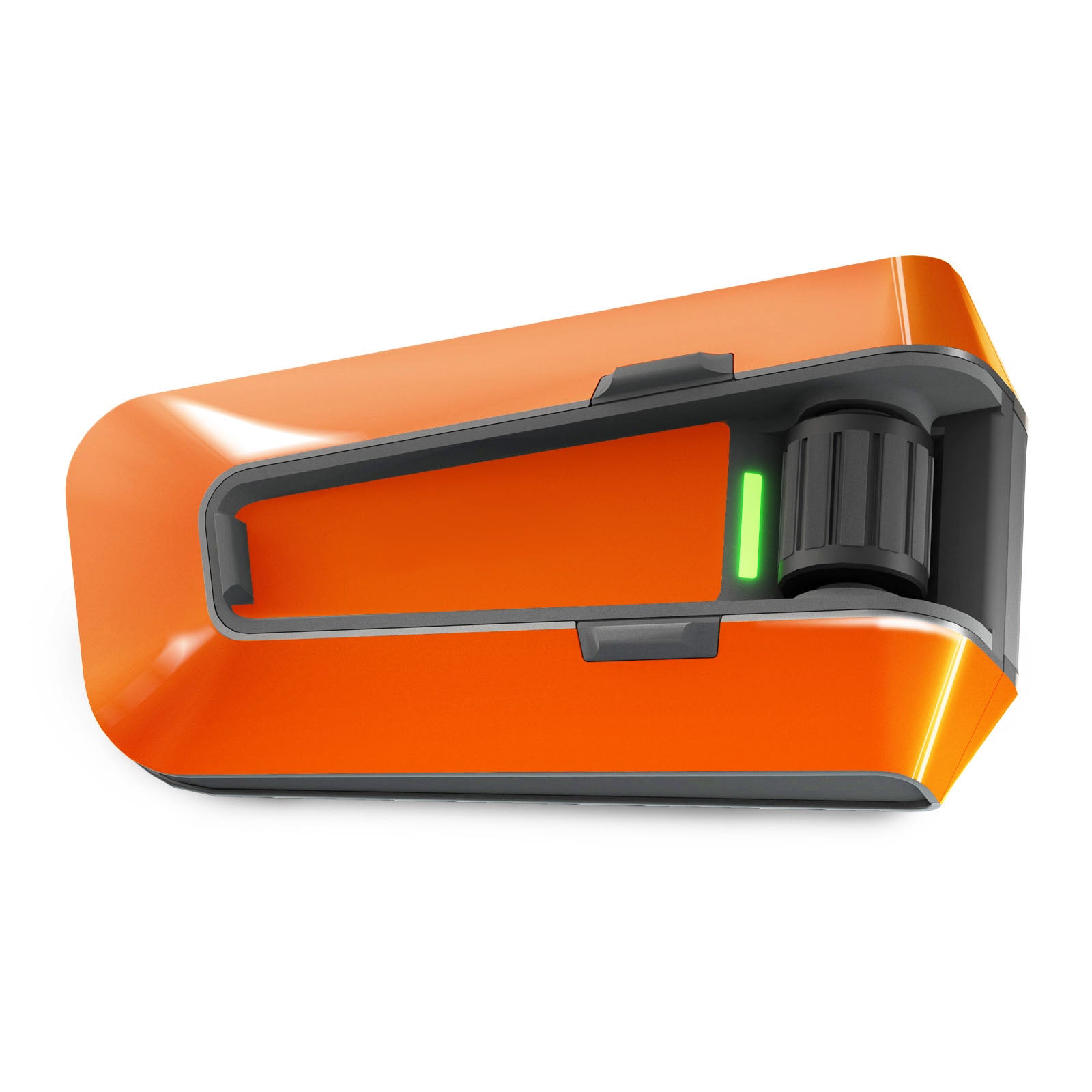 Glossy orange vinyl decal wrap for Cardo Packtalk Edge by MC Motoparts, solid color series, single-piece sticker for customization.