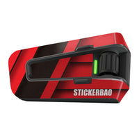 Skin for Cardo Packtalk Edge – Glossy or Matte Vinyl Decal Wrap – Cyber-Tech Series (1pc) - MC Motoparts