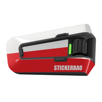 Skin for Cardo Packtalk Edge – Glossy or Matte Vinyl Decal Wrap – Dual Tone Series (1pc) - MC Motoparts