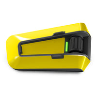 Glossy yellow vinyl decal wrap for Cardo Packtalk Edge by MC Motoparts, solid color series, single-piece sticker.