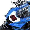 Personalize Custom MX Dirt Bike Motorcycle Racing Number Stickers - Carbon Fiber Style