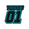 Personalize Custom MX Dirt Bike Motorcycle Racing Number Name Stickers - Carbon Fiber Style