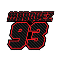 Personalize Custom MX Dirt Bike Motorcycle Racing Number Name Stickers - Carbon Fiber Style