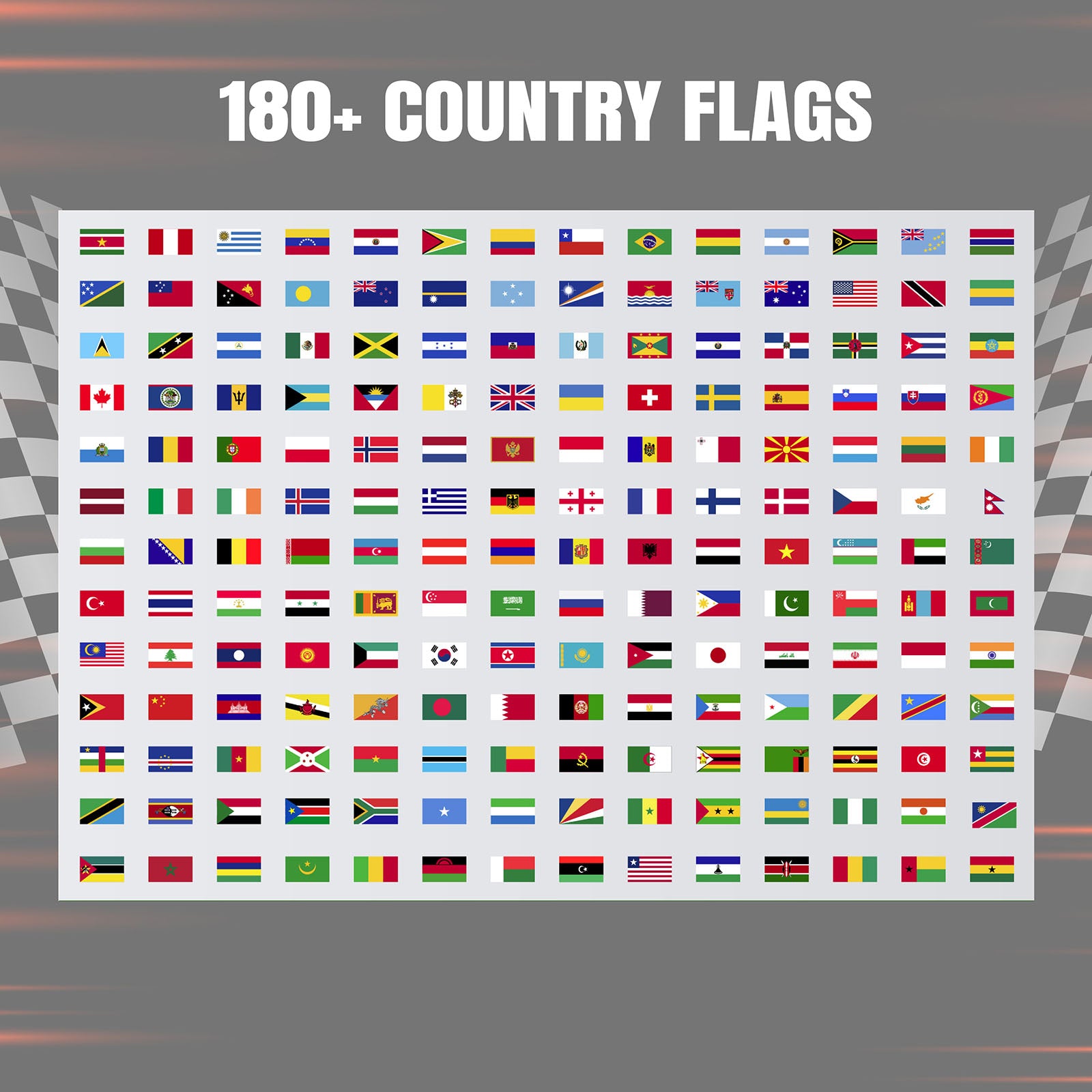 Custom racing number stickers with name and flag, vinyl decals for dirt bikes, motocross, and motorcycles by MC Motoparts.