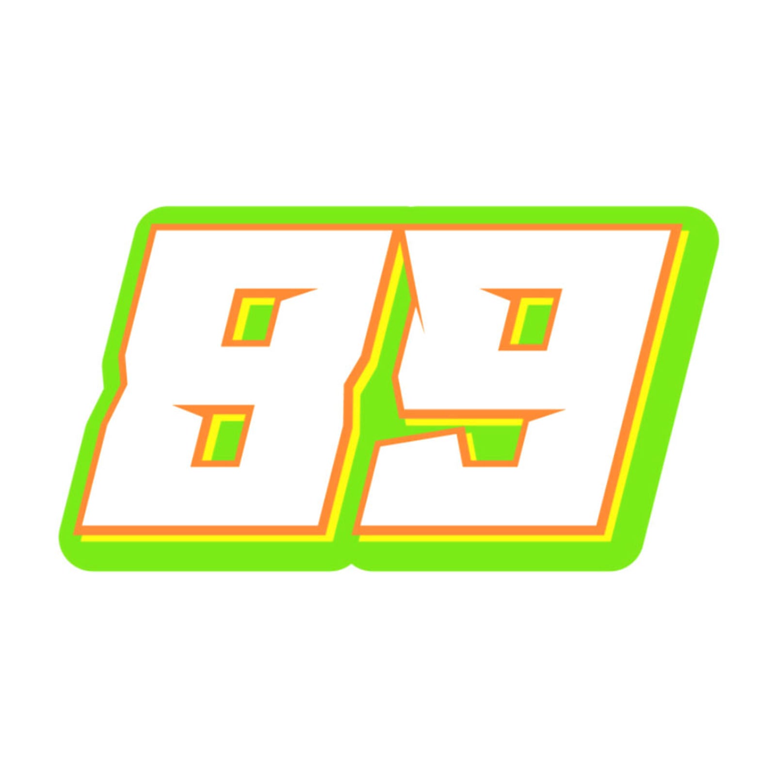 Three custom black racing number stickers for dirt bikes, motocross, and motorcycles from MC Motoparts, with personalized vinyl decals.