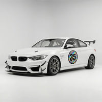 Custom Holographic Racing Number Stickers for Cars (Set of 2) - RCC005