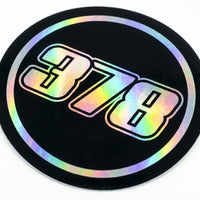 Custom Holographic Racing Number Stickers for Cars (Set of 2) - RCC008