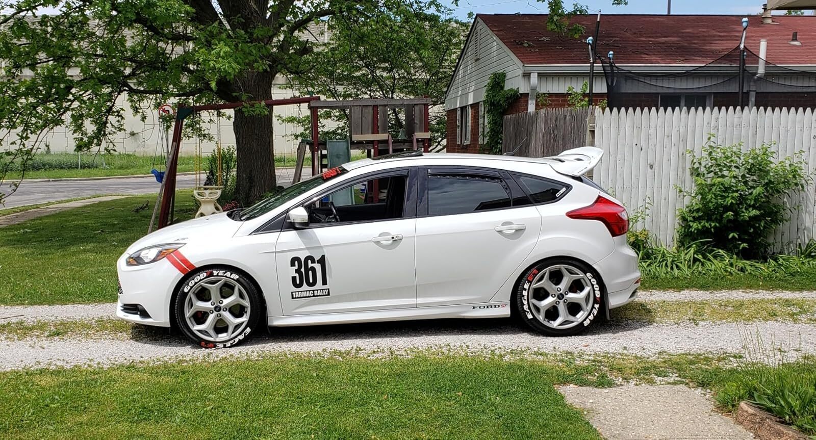 Personalize Custom Race Car Sticker Decals - Racing Number, Name, Flag, Make & Model
