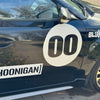 Personalize Custom Race Car Sticker Decals - Circle Number Car Sticker